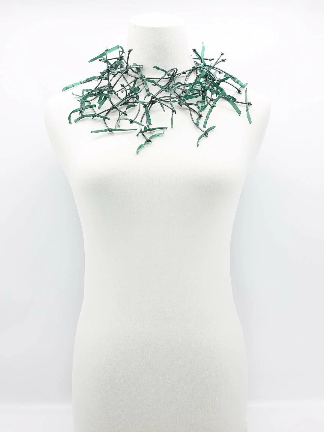 Jianhui London Aqua Willow Tree Necklace, Peacock Blue Jianhui London