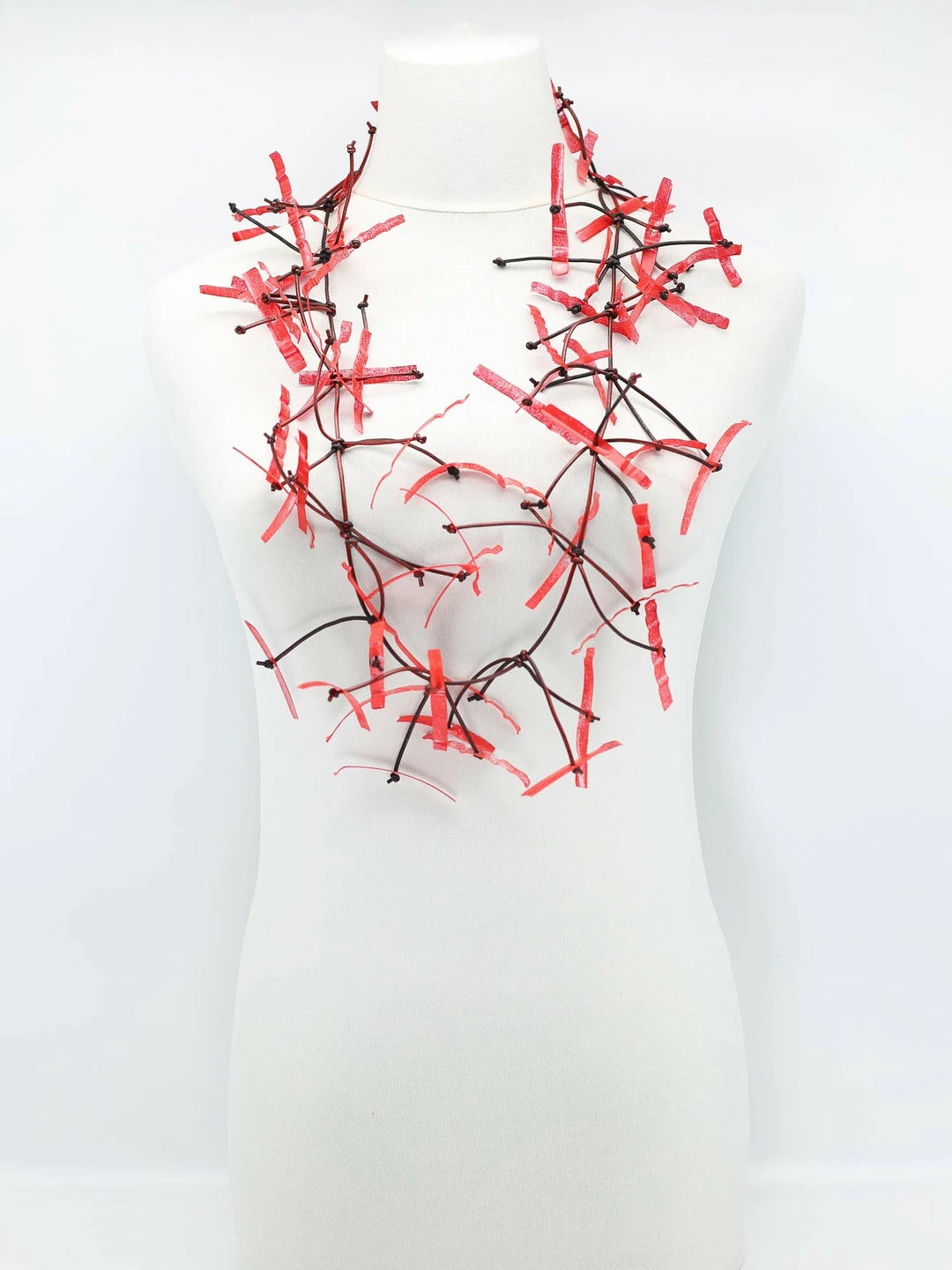 Jianhui London Aqua Willow Tree Necklace, Peacock Red Jianhui London 3 Jianhui London Aqua Willow Tree Necklace, Peacock Red Jianhui London