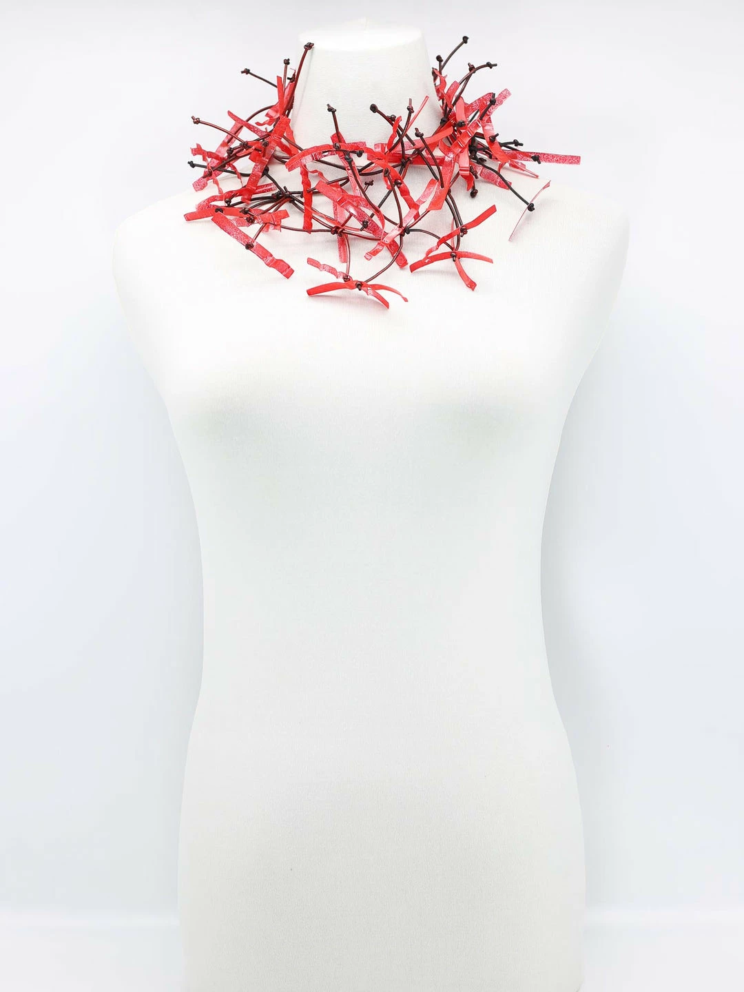 Jianhui London Aqua Willow Tree Necklace, Peacock Red Jianhui London 4 Jianhui London Aqua Willow Tree Necklace, Peacock Red Jianhui London