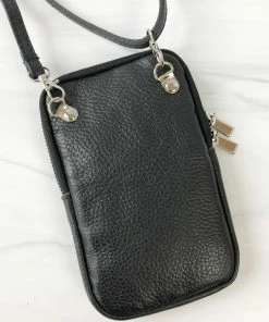 Jijou Capri Jijou Capri Pony Leather Cellphone Crossbody Bag, Yellow