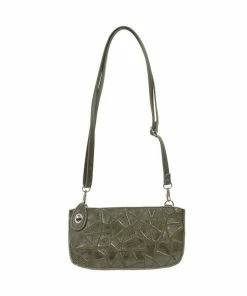 Joy Susan Joy Susan Geo Crossbody Wristlet Clutch, Dark Olive