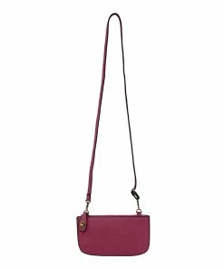 Joy Susan Joy Susan Mini Crossbody Wristlet Clutch, Mulberry