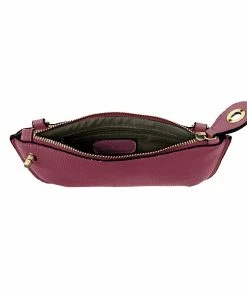 Joy Susan Joy Susan Mini Crossbody Wristlet Clutch, Mulberry
