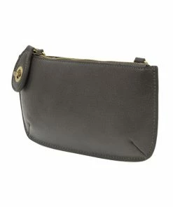 Joy Susan Mini Crossbody Wristlet Clutch, Dark Grey Joy Susan