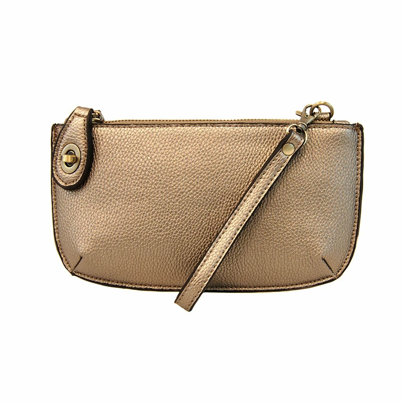 Joy Susan Mini Crossbody Wristlet Clutch, Metallic Light Bronze Joy Susan 3 Joy Susan Mini Crossbody Wristlet Clutch, Metallic Light Bronze Joy Susan