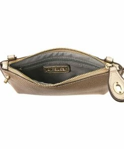 Joy Susan Mini Crossbody Wristlet Clutch, Metallic Light Bronze Joy Susan 9 Joy Susan Mini Crossbody Wristlet Clutch, Metallic Light Bronze Joy Susan