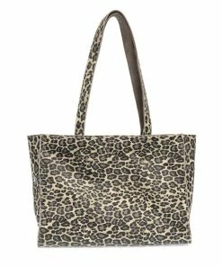 Joy Susan Reversible Tote, Grey Leopard/Grey Joy Susan