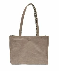 Joy Susan Reversible Tote, Grey Leopard/Grey Joy Susan