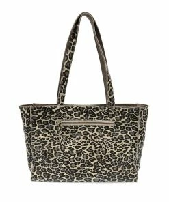 Joy Susan Reversible Tote, Grey Leopard/Grey Joy Susan