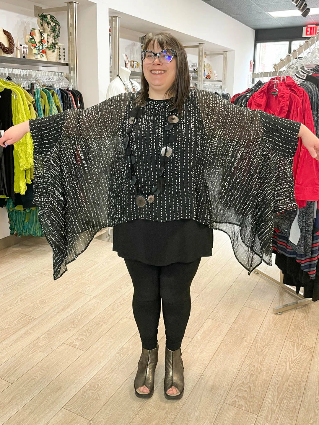 Kedem Sasson Sheer Crush Side Drape Topper, Stripes/Dots Kedem Sasson 5 Kedem Sasson Sheer Crush Side Drape Topper, Stripes/Dots Kedem Sasson