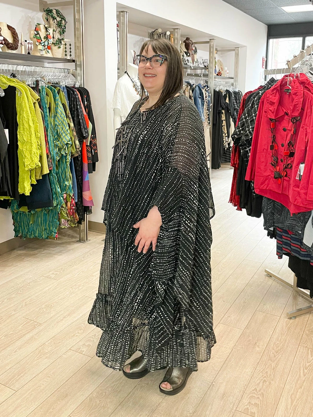 Kedem Sasson Sheer Crush Side Drape Topper, Stripes/Dots Kedem Sasson 12 Kedem Sasson Sheer Crush Side Drape Topper, Stripes/Dots Kedem Sasson