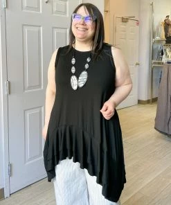 Kozan Jazzy Tunic, Black Tencel