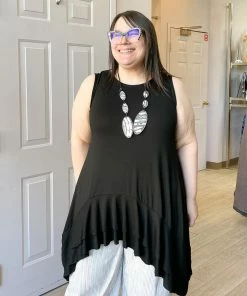 Kozan Jazzy Tunic, Black Tencel