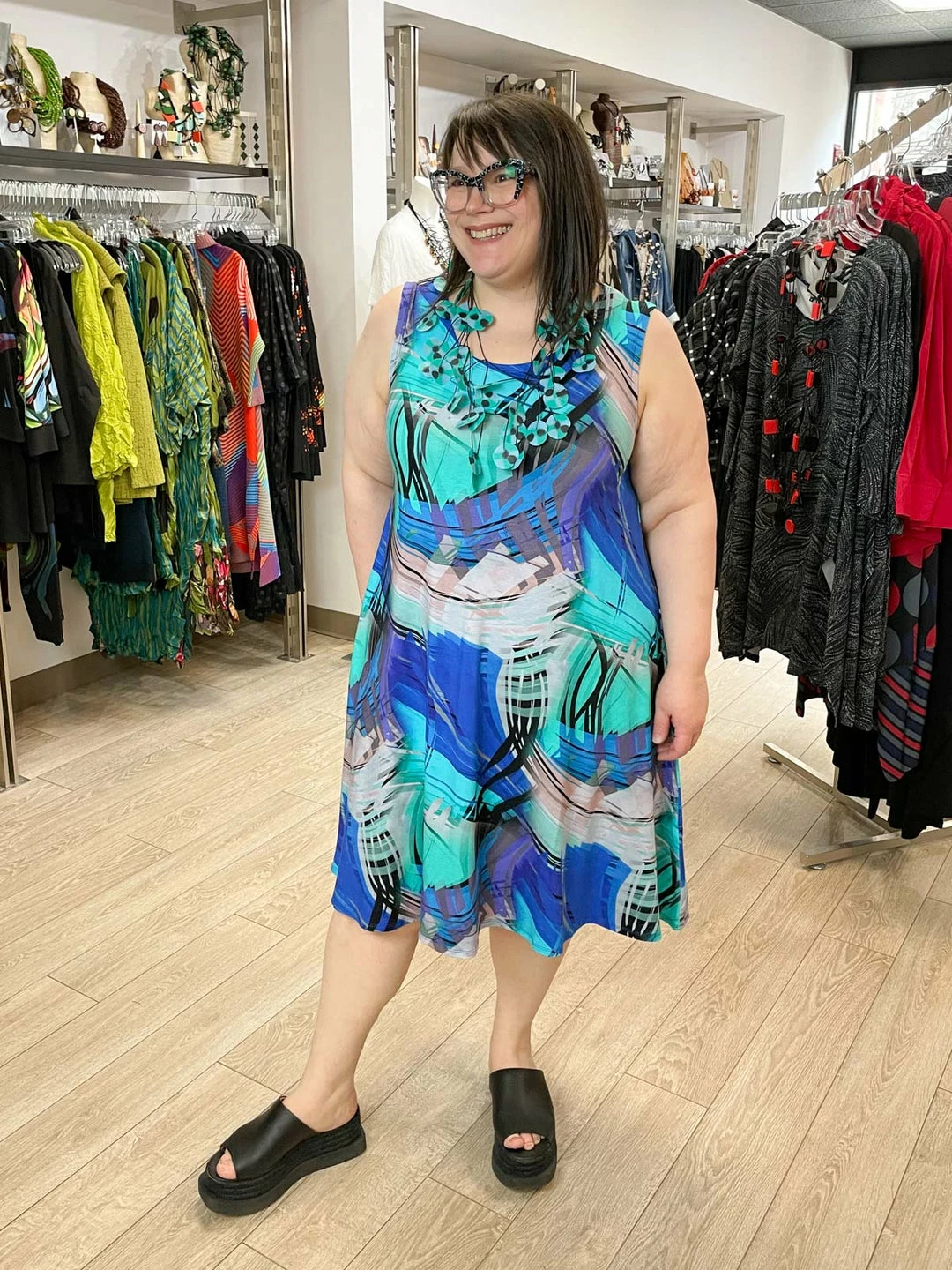 Kozan Dulce Dress, Tropicana Tencel 3 Kozan Dulce Dress, Tropicana Tencel