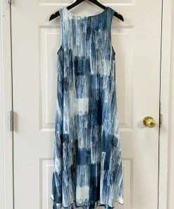 Kozan Millie Dress, Blue Blocks