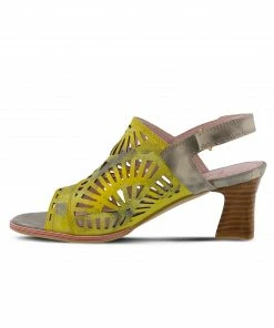 L'Artiste Luetta Cut Out Sandal - Yellow Multi