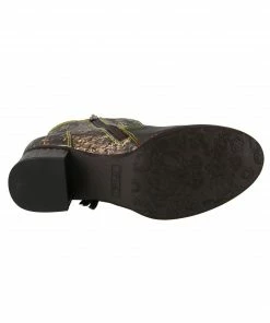 L'Artiste L'Artiste Kami Fringe Bootie In Bronze Multi