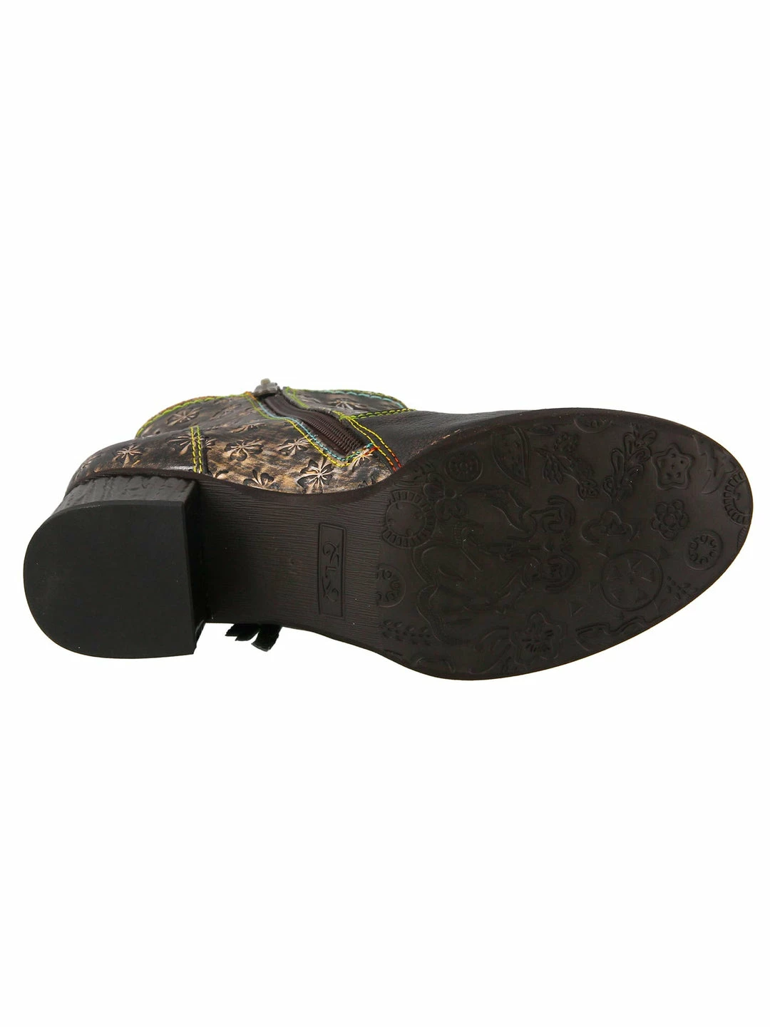 L'Artiste L'Artiste Kami Fringe Bootie In Bronze Multi