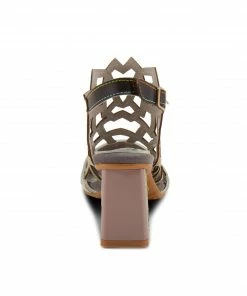 L'Artiste Sanstar Laser Cut Sandals In Grey Multi 12 L'Artiste Sanstar Laser Cut Sandals In Grey Multi