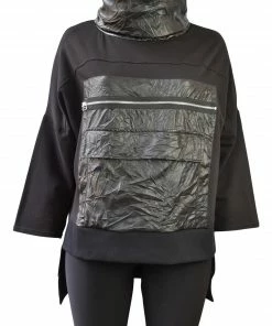 Link Olivia Pocket Sweatshirt, Black LINK Studio