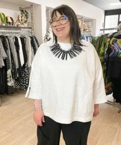 Link Chiara Boxy Top, White