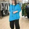 Link LINK Studio Nika Knit Tunic, Turquoise 1 Link LINK Studio Nika Knit Tunic, Turquoise