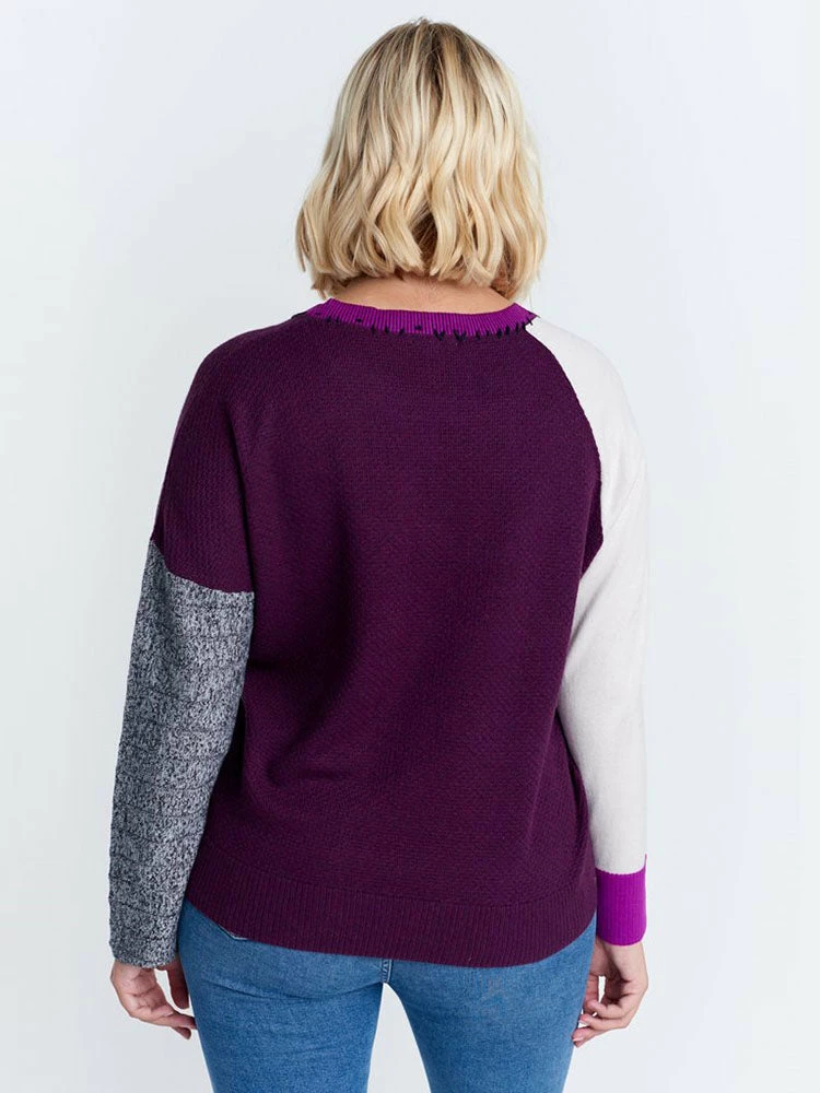Lisa Todd Lisa Todd Misfit Sweater, Berry Bomb 4 Lisa Todd Lisa Todd Misfit Sweater, Berry Bomb