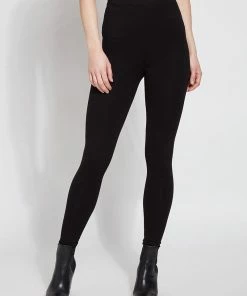 Lysse Ponte Signature Center Seam Legging, Black