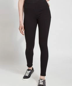 Lysse Lysse Toothpick Denim Legging, Black