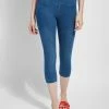 Lysse Denim Capri, Mid Wash 2 Lysse Denim Capri, Mid Wash