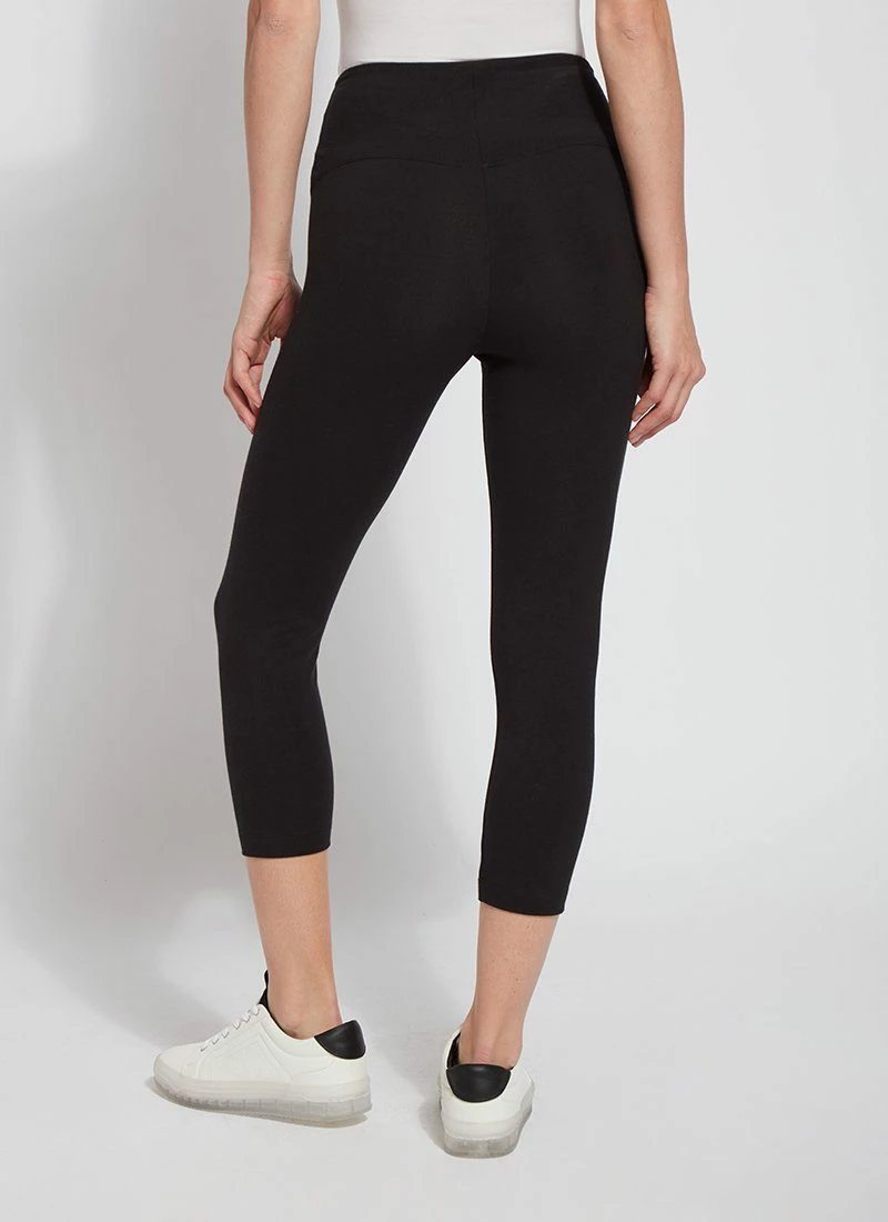 Lysse Lysse Flattering Cotton Crop Legging, Black 6 Lysse Lysse Flattering Cotton Crop Legging, Black
