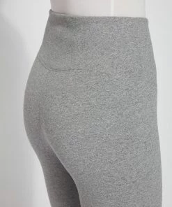 Lysse Lysse Flattering Cotton Crop Legging, Grey Melange