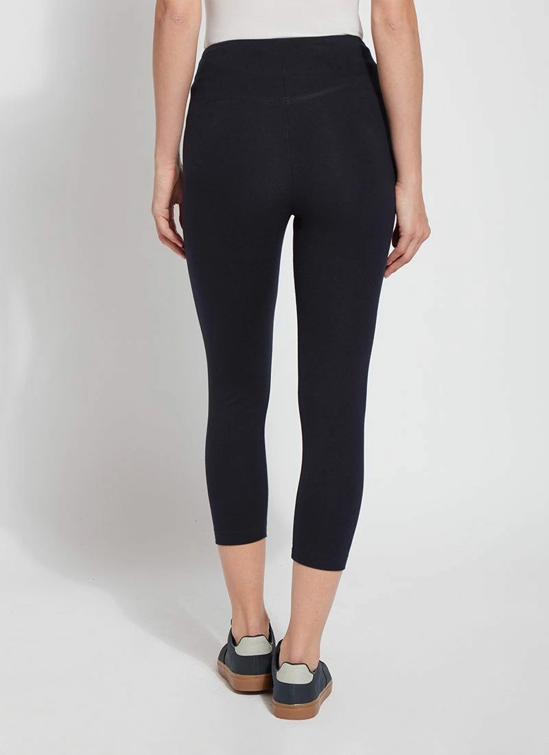 Lysse Lysse Flattering Cotton Crop Legging, Midnight 7 Lysse Lysse Flattering Cotton Crop Legging, Midnight