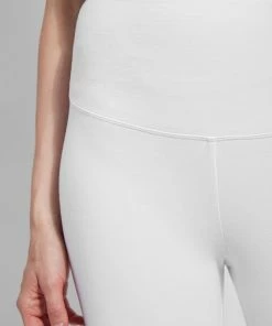 Lysse Flattering Cotton Crop Legging, White Lysse