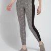 Lysse Lysse Foil Suede Laura Legging, Nickel Snake
