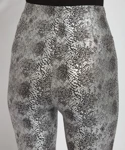 Lysse Lysse Patterned Matilda Foil Leggings, Sterling Snake