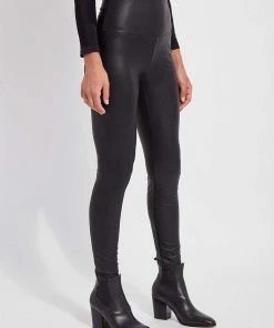 Lysse Lysse Texture Leather Legging, Kohl Black 9 Lysse Lysse Texture Leather Legging, Kohl Black