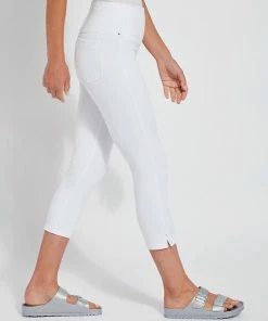 Lysse Lysse Toothpick Denim Capri, White 10 Lysse Lysse Toothpick Denim Capri, White