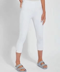 Lysse Lysse Toothpick Denim Capri, White