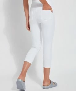 Lysse Lysse Toothpick Denim Capri, White