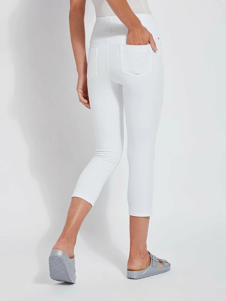Lysse Lysse Toothpick Denim Capri, White 4 Lysse Lysse Toothpick Denim Capri, White
