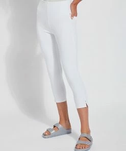 Lysse Lysse Toothpick Denim Capri, White 12 Lysse Lysse Toothpick Denim Capri, White