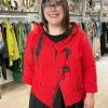 Mara Gibbucci Embroidered Short Jacket, Red Mara Gibbucci 2 Mara Gibbucci Embroidered Short Jacket, Red Mara Gibbucci