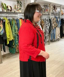 Mara Gibbucci Embroidered Short Jacket, Red Mara Gibbucci 12 Mara Gibbucci Embroidered Short Jacket, Red Mara Gibbucci