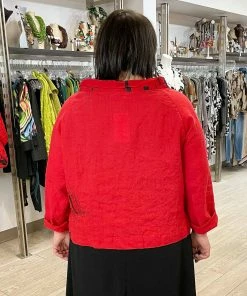 Mara Gibbucci Embroidered Short Jacket, Red Mara Gibbucci 13 Mara Gibbucci Embroidered Short Jacket, Red Mara Gibbucci