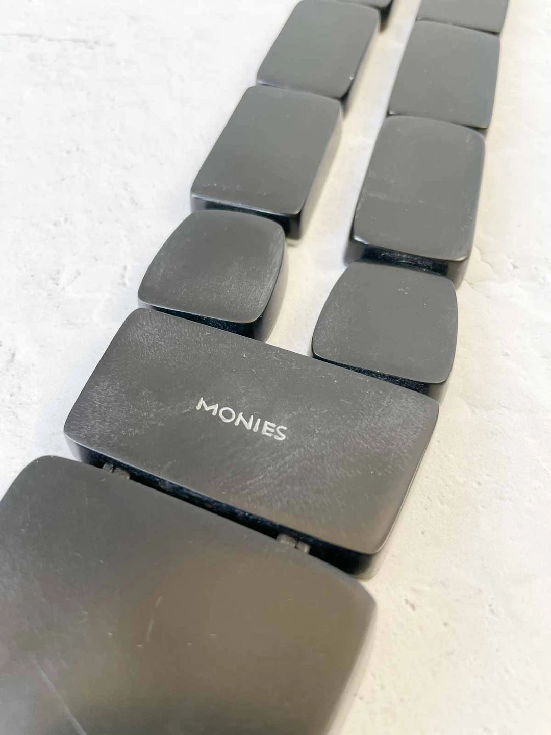 Monies Monies Alice Large V Drop Shell & Leather Necklace, Mother Of Pearl 8 Monies Monies Alice Large V Drop Shell & Leather Necklace, Mother Of Pearl