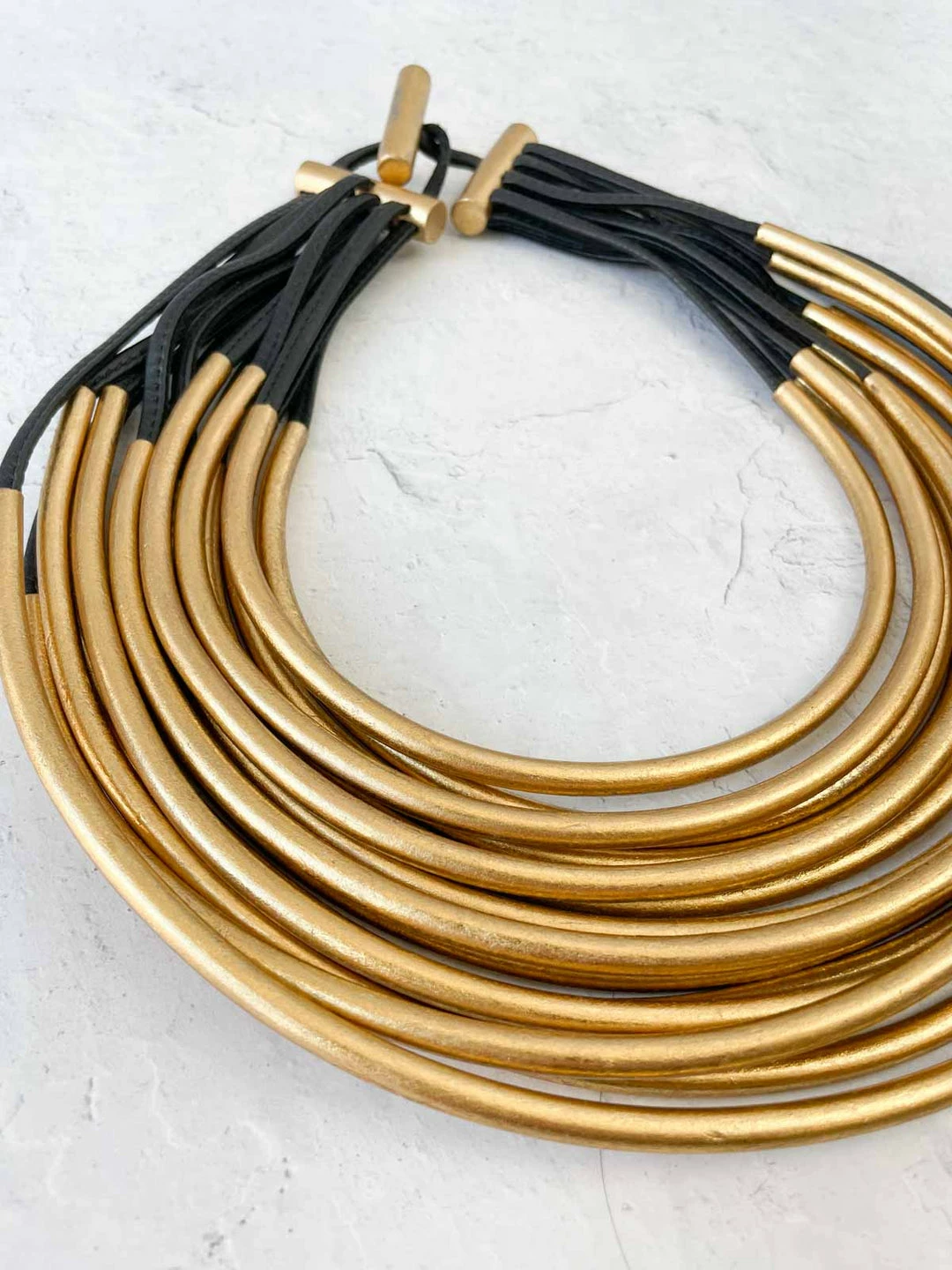 Monies Multistrand Collar Necklace, Gold Monies 4 Monies Multistrand Collar Necklace, Gold Monies