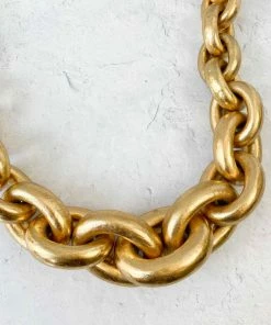 Monies Shanghai Necklace, Gold Monies