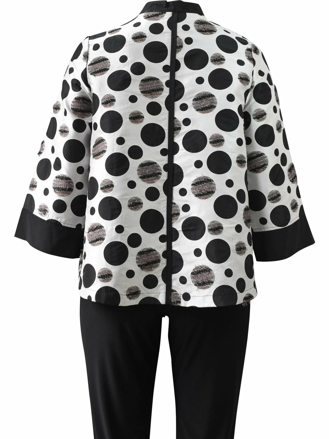 Moonlight Dot Asymmetric Button Jacket, Bronze Multi Moonlight By Y&S