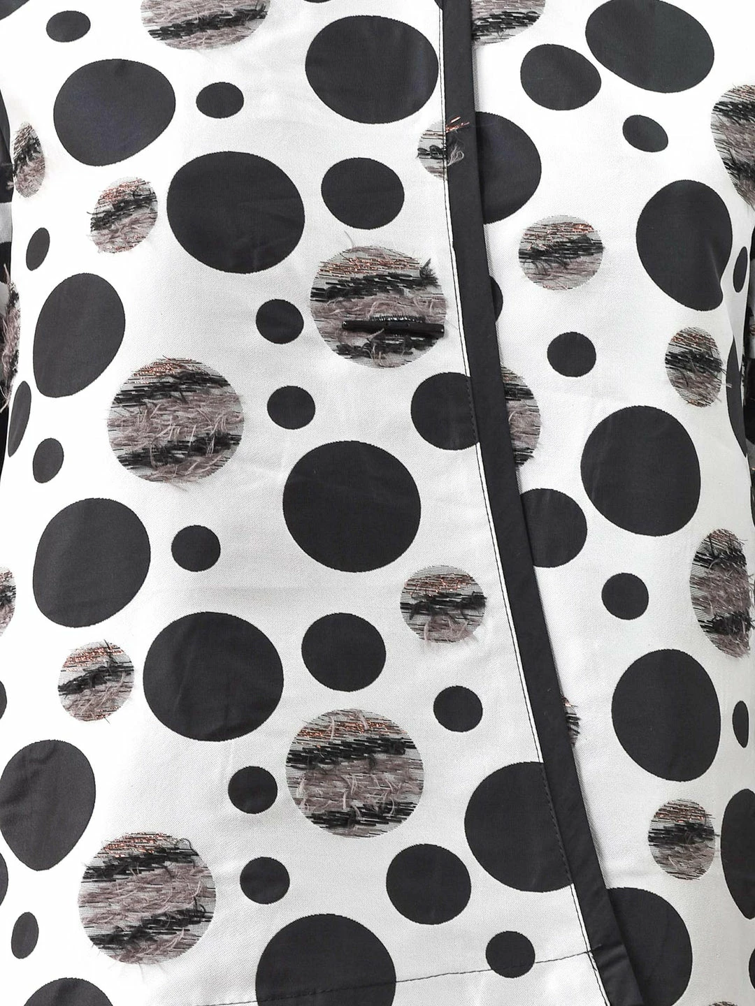 Moonlight Dot Asymmetric Button Jacket, Bronze Multi Moonlight By Y&S